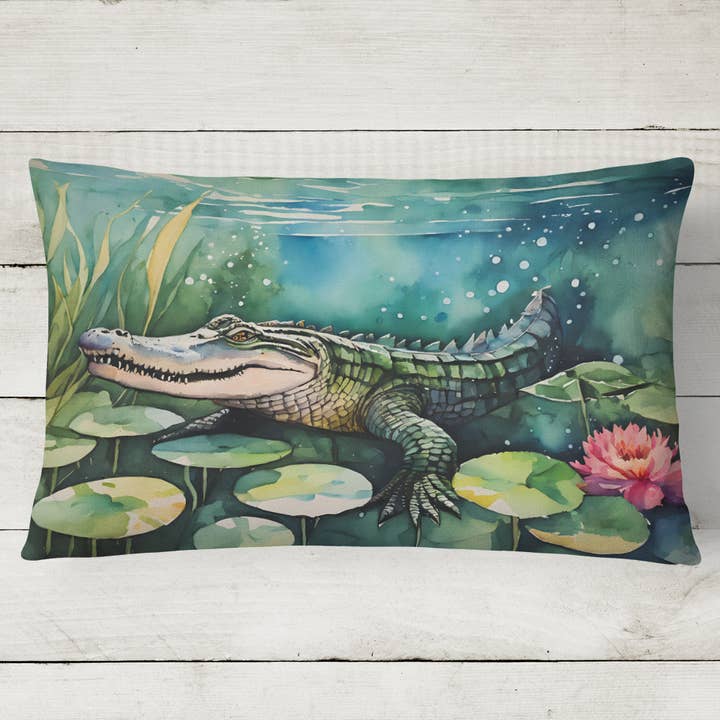 Caroline's Treasures - Wholesale Throw/Decorative Pillow - Alligator Pillow 12x16 DAC2870