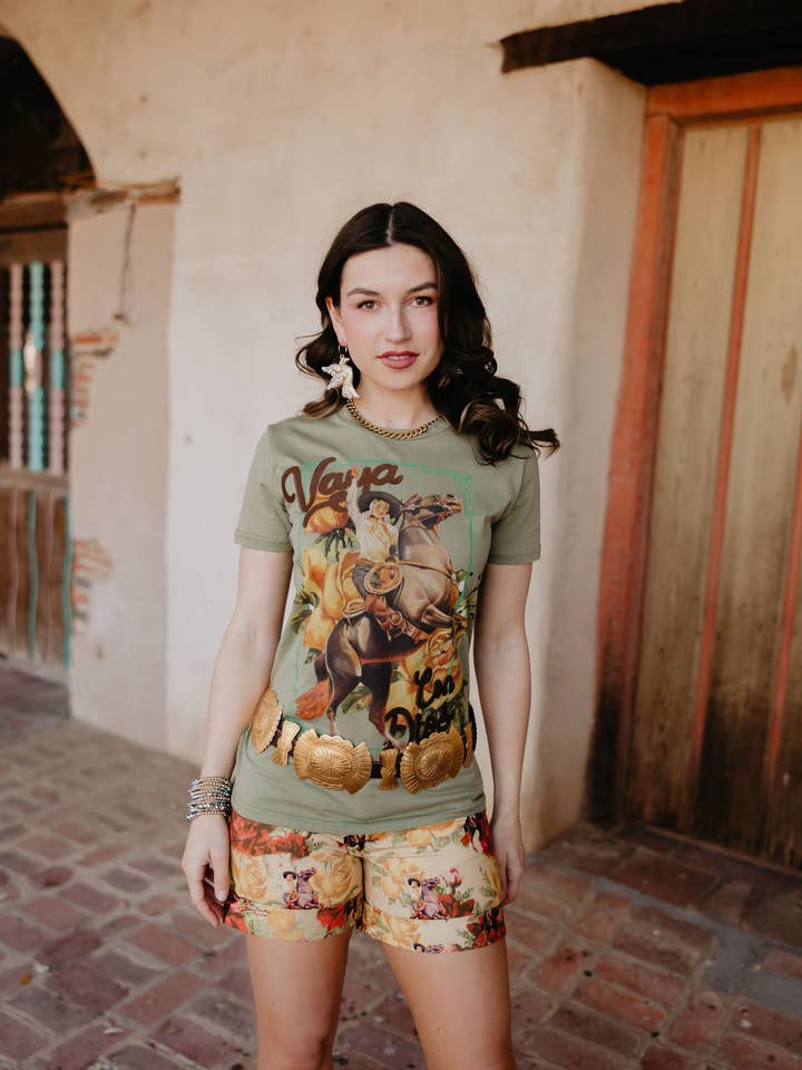 Rodeo Quincy - Wholesale Screen Printed T-Shirt - Women's - Vaya Con Dios Tee5