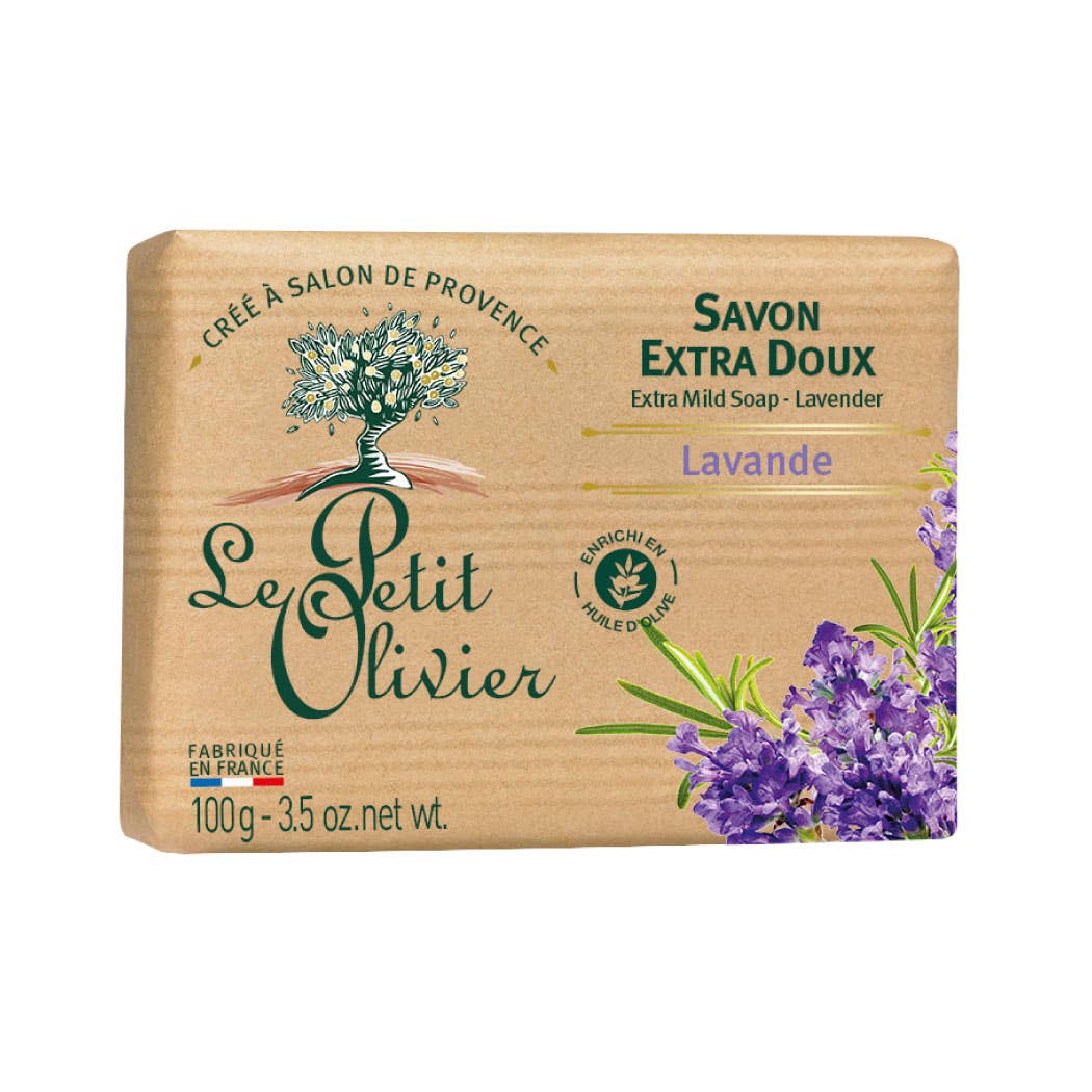 BIOCHALA - Wholesale Bar Soap - LE PETIT OLIVIER French soap Extra mild - Lavender 100g