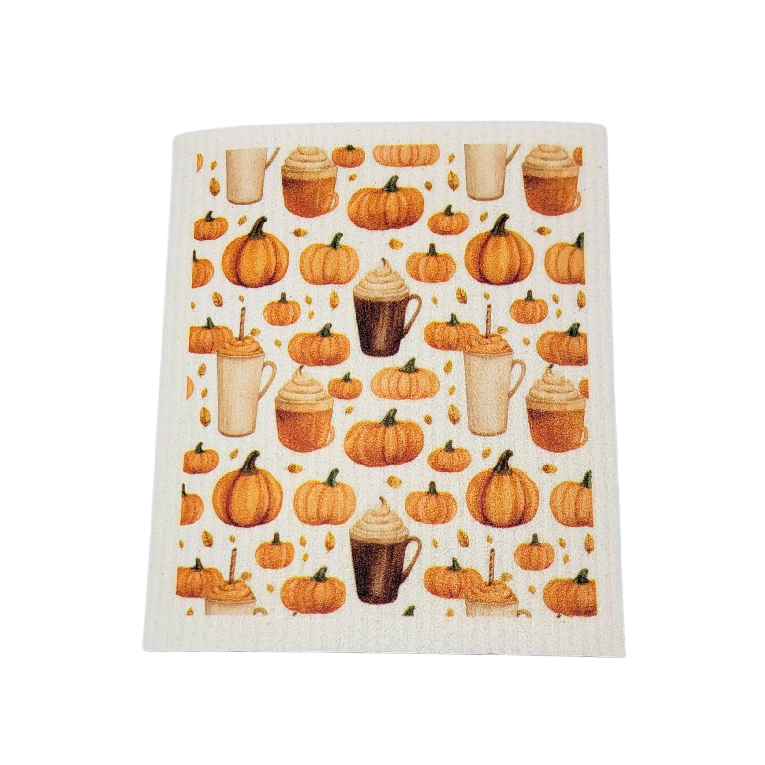 Driftless Studios - Wholesale Dishcloth - Pumpkin Spice Latte Swedish Dishcloths