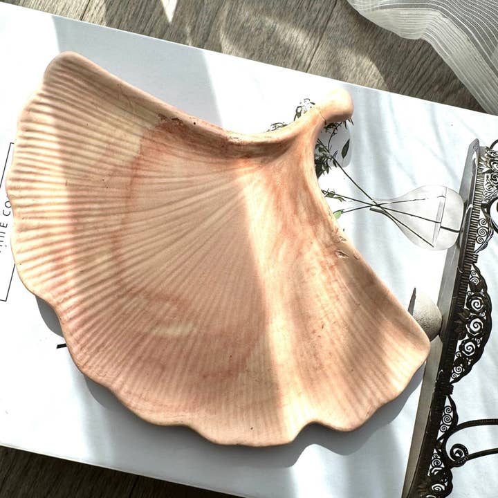 Ginko Leaf Trinket Tray for wholesale by Chic Chaos Home