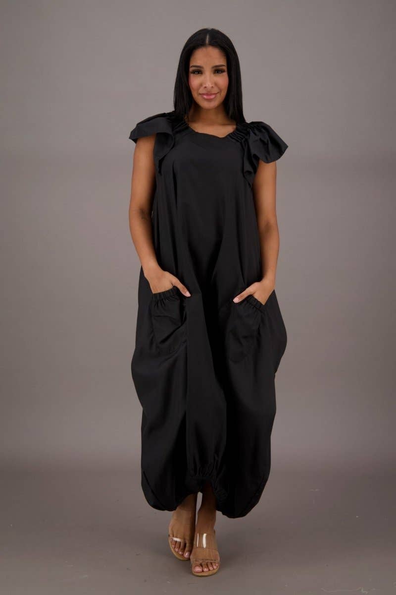 Advance Apparels - Wholesale Dress - Women's - Product Name: Flowing Grace Bubble Dress AD-250619