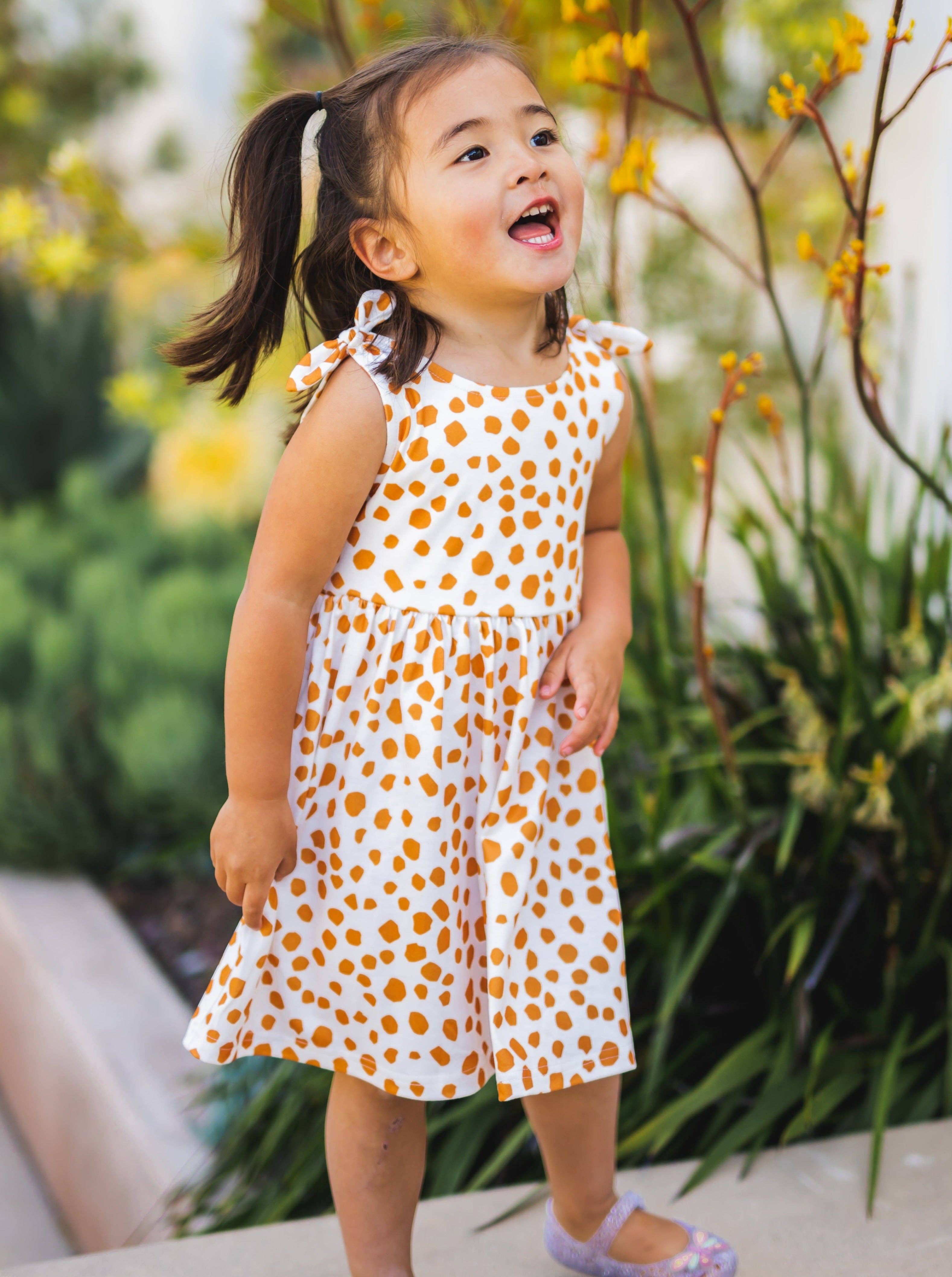 Tickled Teal - Wholesale Dress - Kids - Knotted Shoulder Tank Little Girls Dress12