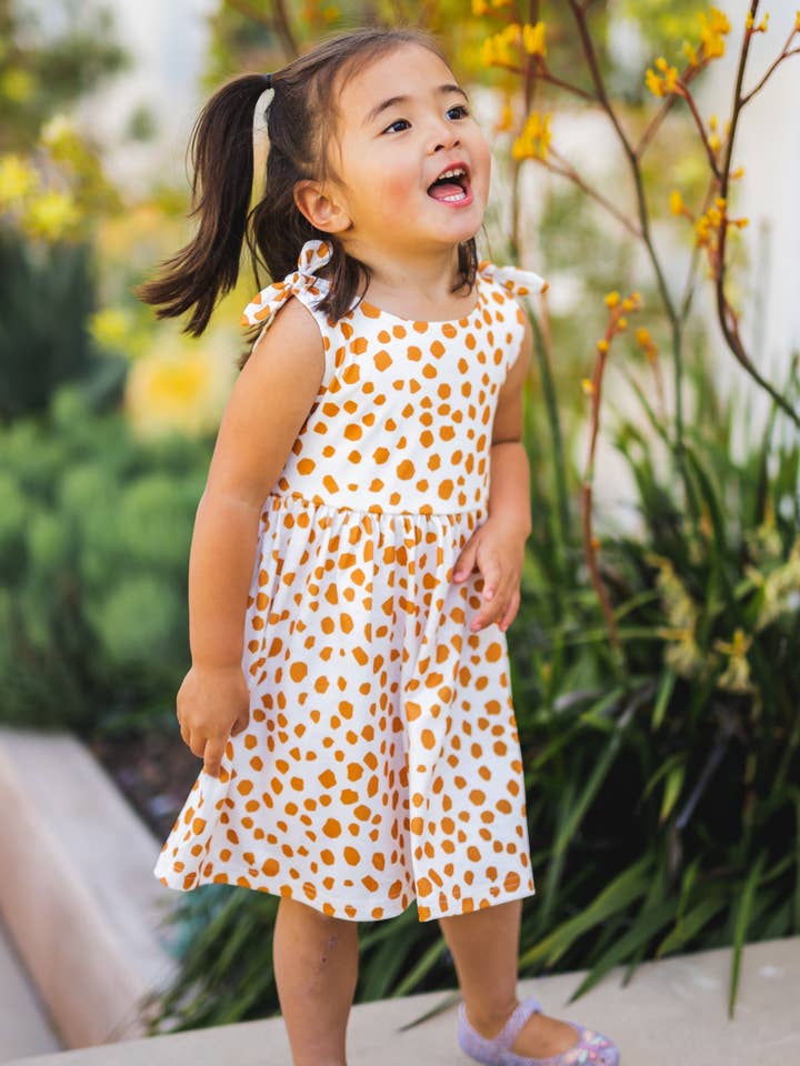 Tickled Teal - Wholesale Dress - Kids - Knotted Shoulder Tank Little Girls Dress12