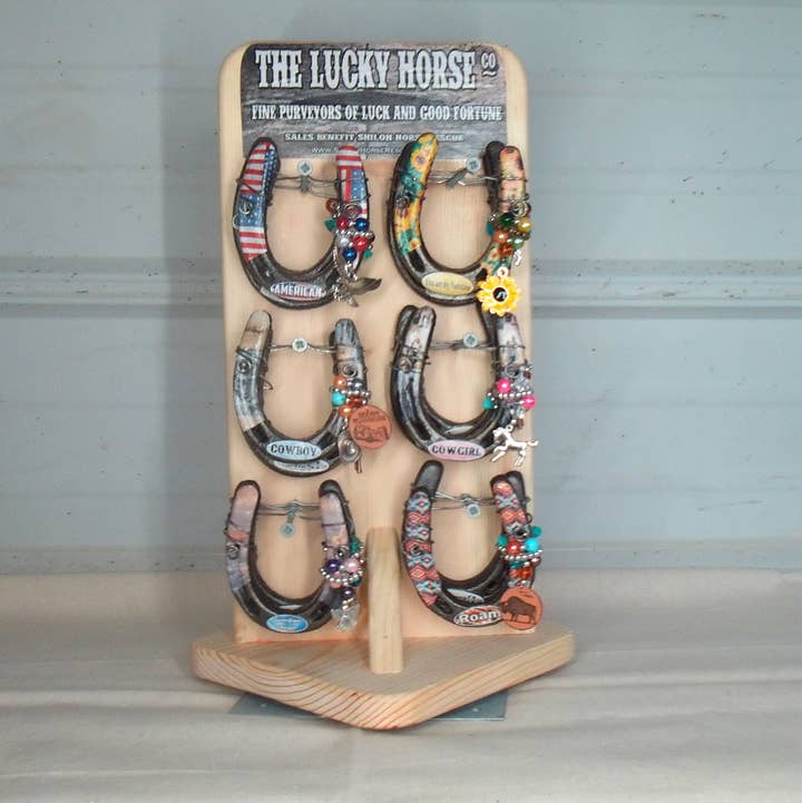 The Lucky Horse Company - Wholesale Retailer Display - Home & Living - 36 Unit Little Lucky Pony Sized Horseshoe Display Program