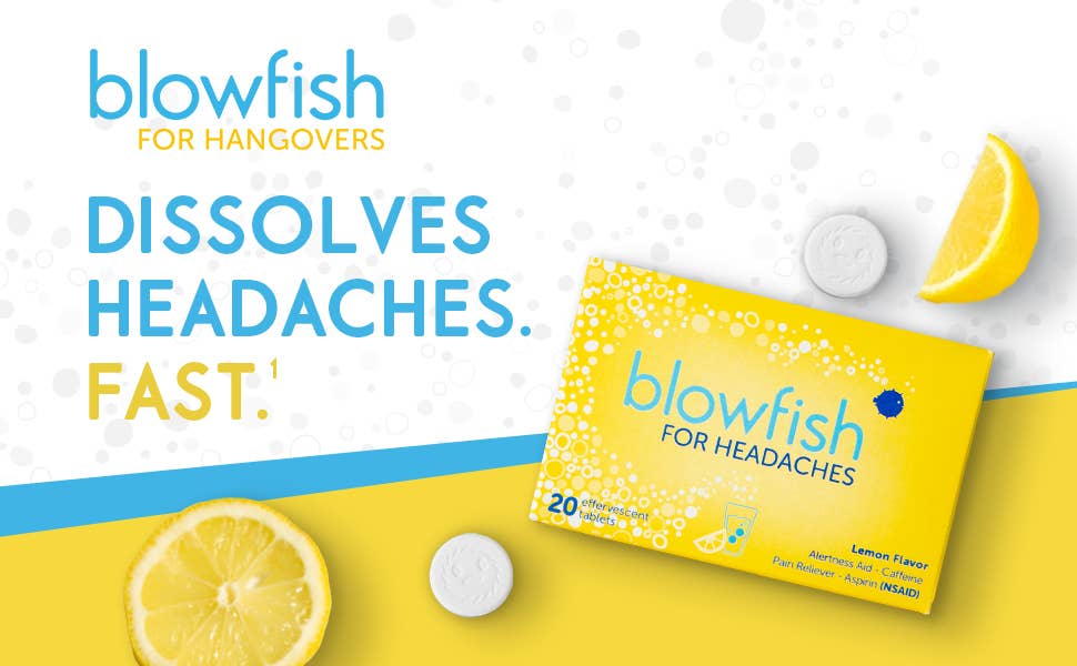 Blowfish for Hangovers - Wholesale Oral Supplement/Vitamin - Blowfish for Headaches1