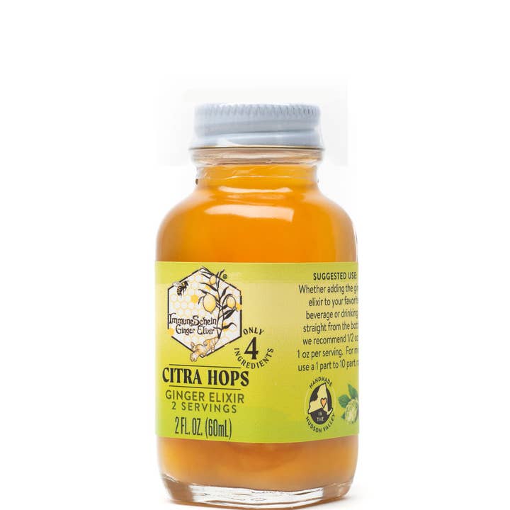 ImmuneSchein Ginger Elixirs – wholesale Elixir – 2 fl. oz Citra Humle Ginger Elixir *2021 GFA Finalist*