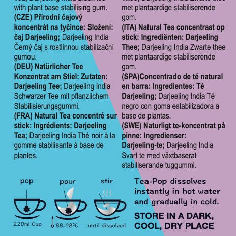 Northern Tea Company - Wholesale Health/Detox Tea - Darjeeling Gourmet TEA on-a-stick! / (20x stick Tray)3