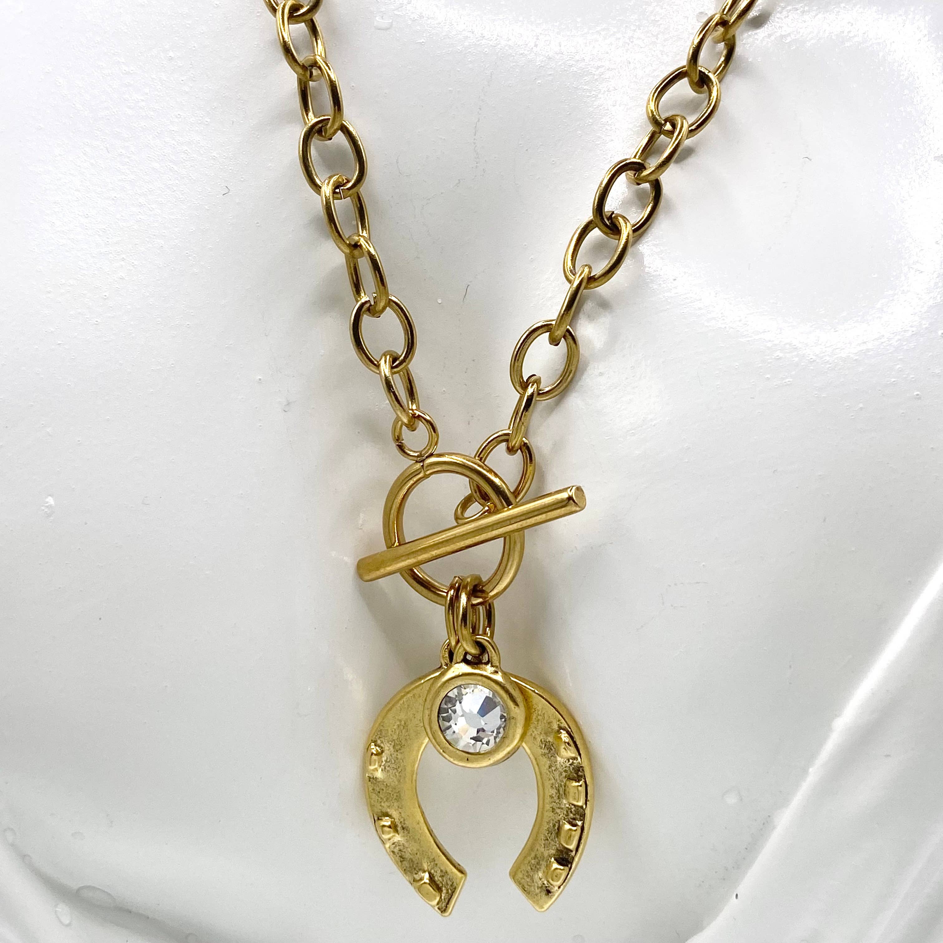 VB&CO Designs Handmade Jewelry - Wholesale Pendant/Charm Necklace - Horse shoe luxe symbol of lucky fortune 2