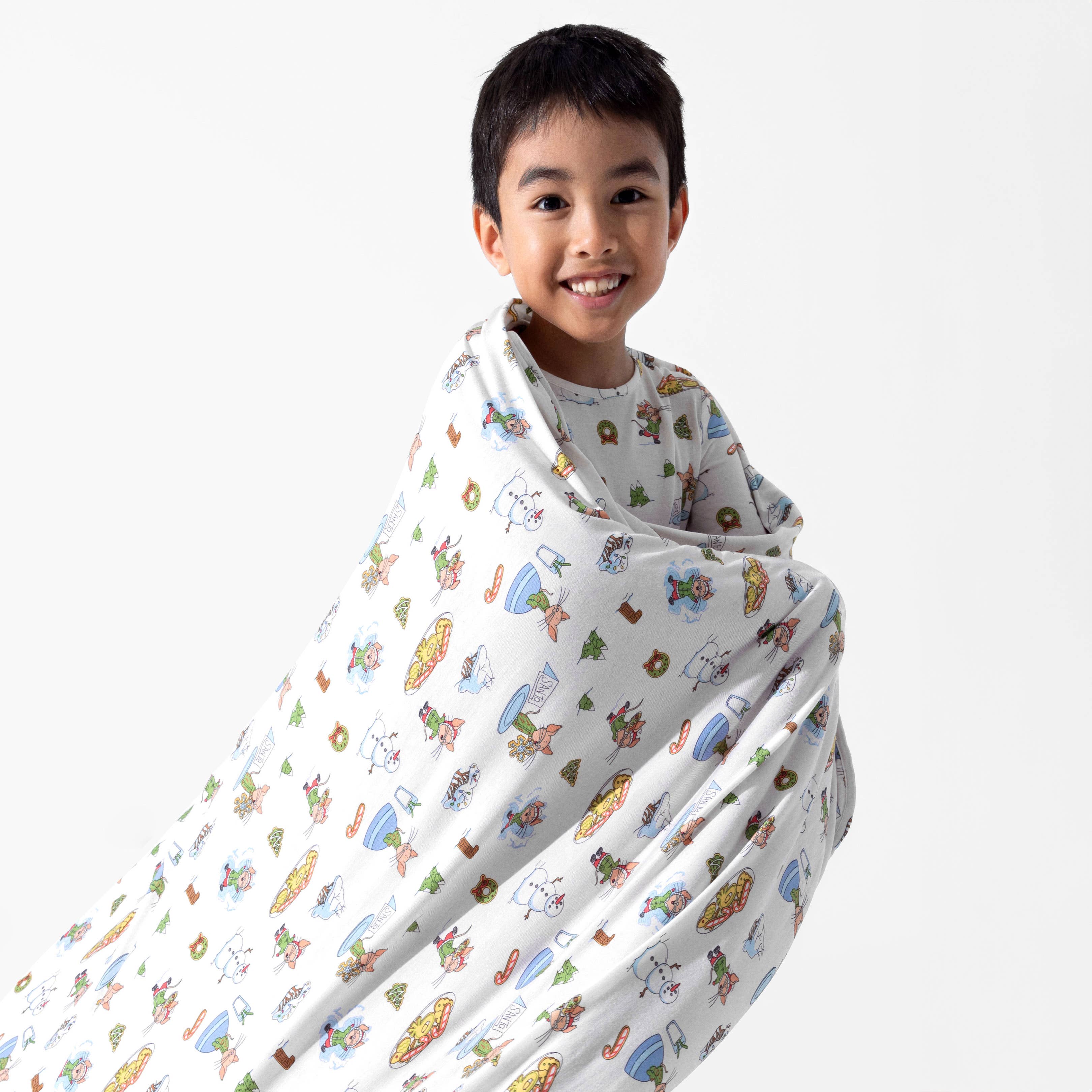 Bellabu Bear - Wholesale Bedding Blanket - Kids & Baby - If You Give A Mouse A Cookie Christmas Bamboo Blanket12