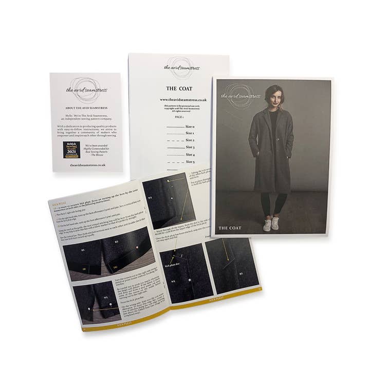 The Avid Seamstress LTD – wholesale Craft sewing kit – The Coat Sewing Pattern12