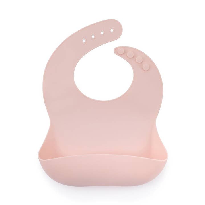 Bavoir en silicone Pastel Rose Soina pour la vente par Soina