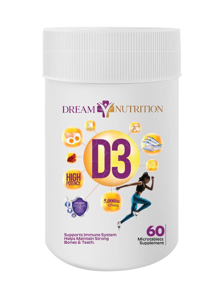Dream Nutrition Vitamin D3 5000IU 60 tablets for wholesale by Dream Nutrition