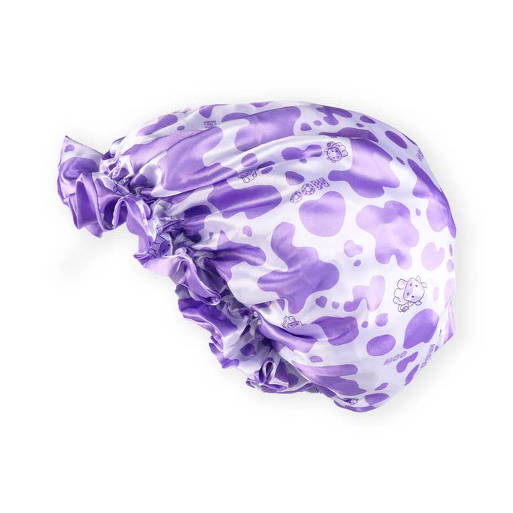 Kembeckled - Wholesale Mutsje met bandje onder de kin - baby's - Klassieke Muts (Kind) | Paarse Koe