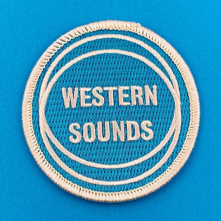 Western Sounds Iron On Patch for wholesale by Ridin' High Productions