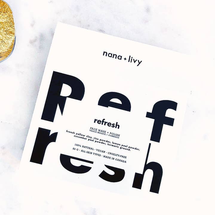Refresh Face Mask + Polish for wholesale by Nana + Livy