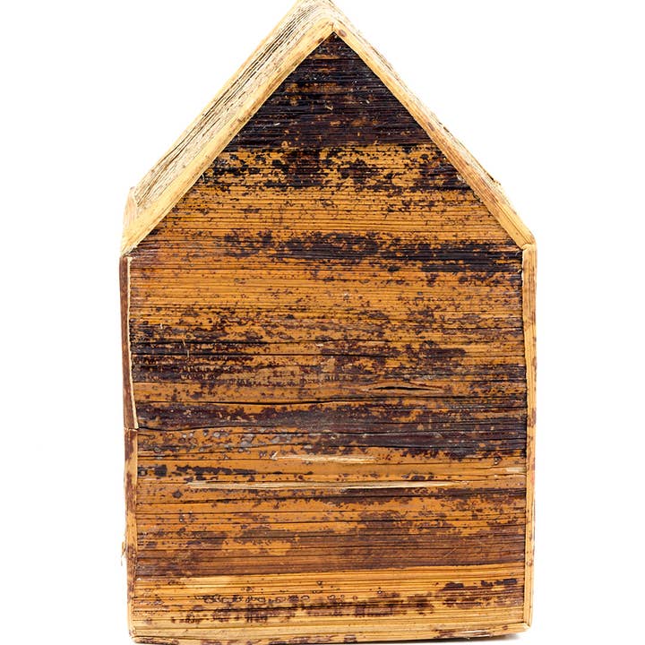 African Modern - Wholesale Nativity Scene Decor - Banana Fiber Single Door Stable Nativity3