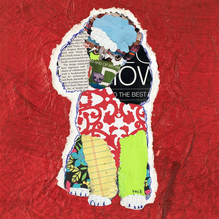 #021306 <br> Poodle <br> Dog Art Canvas Print for wholesale by Michel Keck LLC