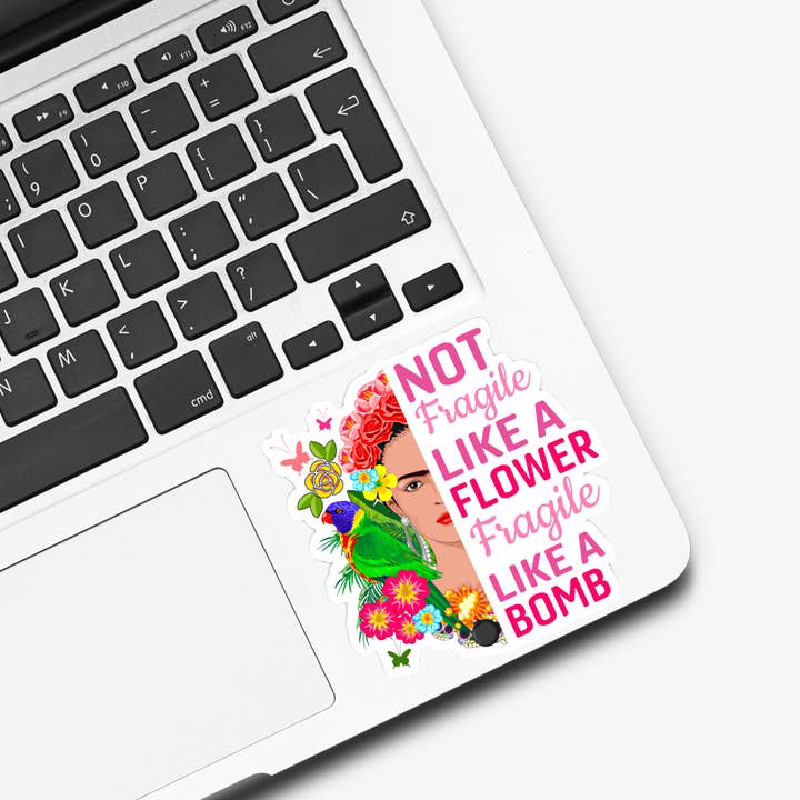 Ace the Pitmatian Co - Wholesale Sticker - Frida Kahlo Fragile Like a Bomb Sticker