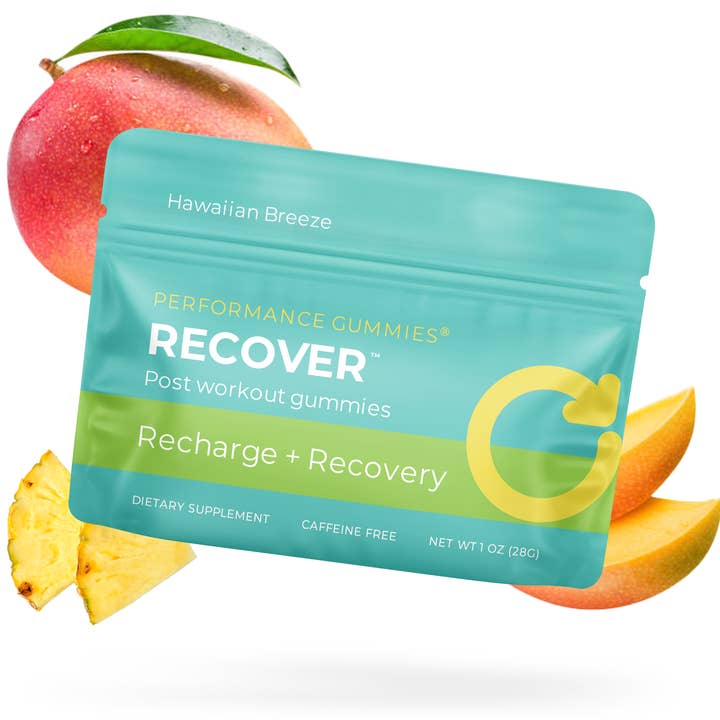 NEW Recover Post-Workout Supplement Gummies Hawaiian Breeze for wholesale by Seattle Gummy Company
