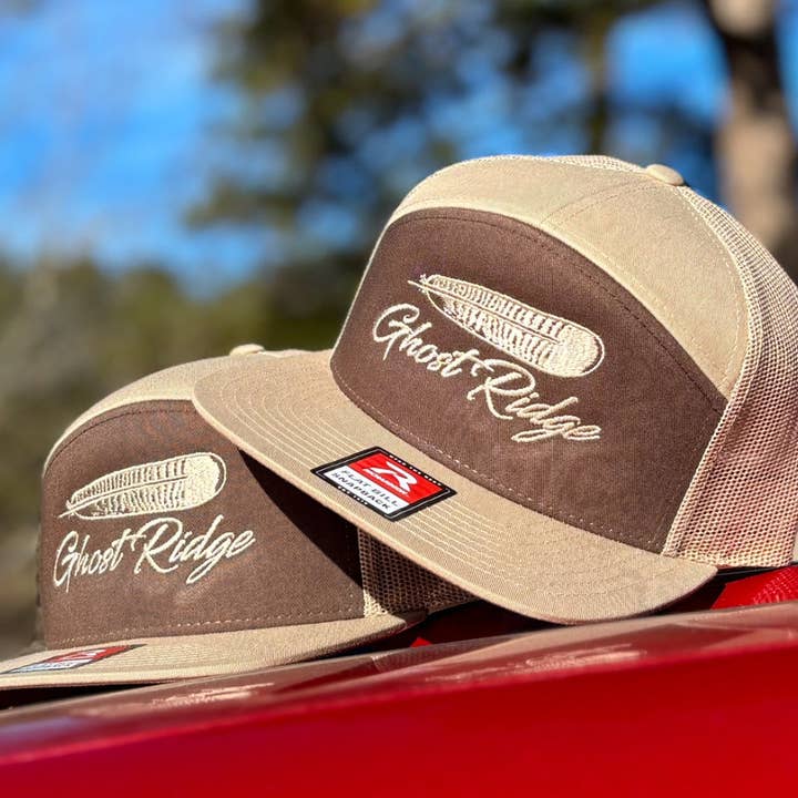 Richardson 168 Caqui/Marrón 7 Paneles Pluma para venta al por mayor de Ghost Ridge Brand