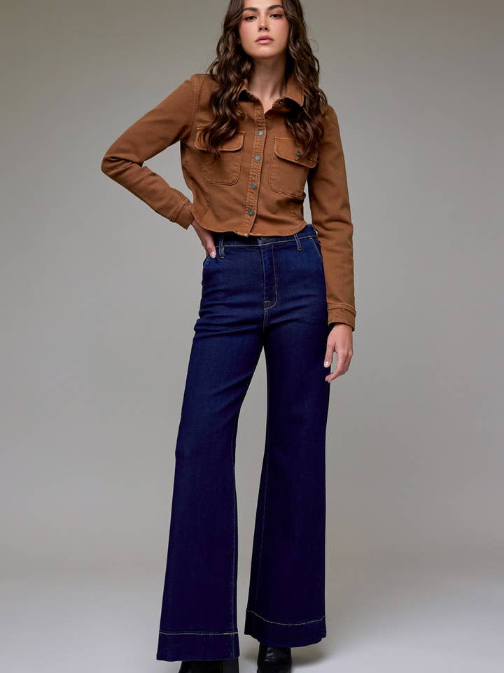 Rinse Wash Stretch Trouser Comfort Flare for wholesale by Hidden Jeans