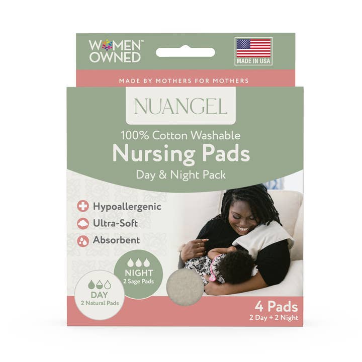100% Cotton Nursing Pads - Day & Night Pack for wholesale by NuAngel