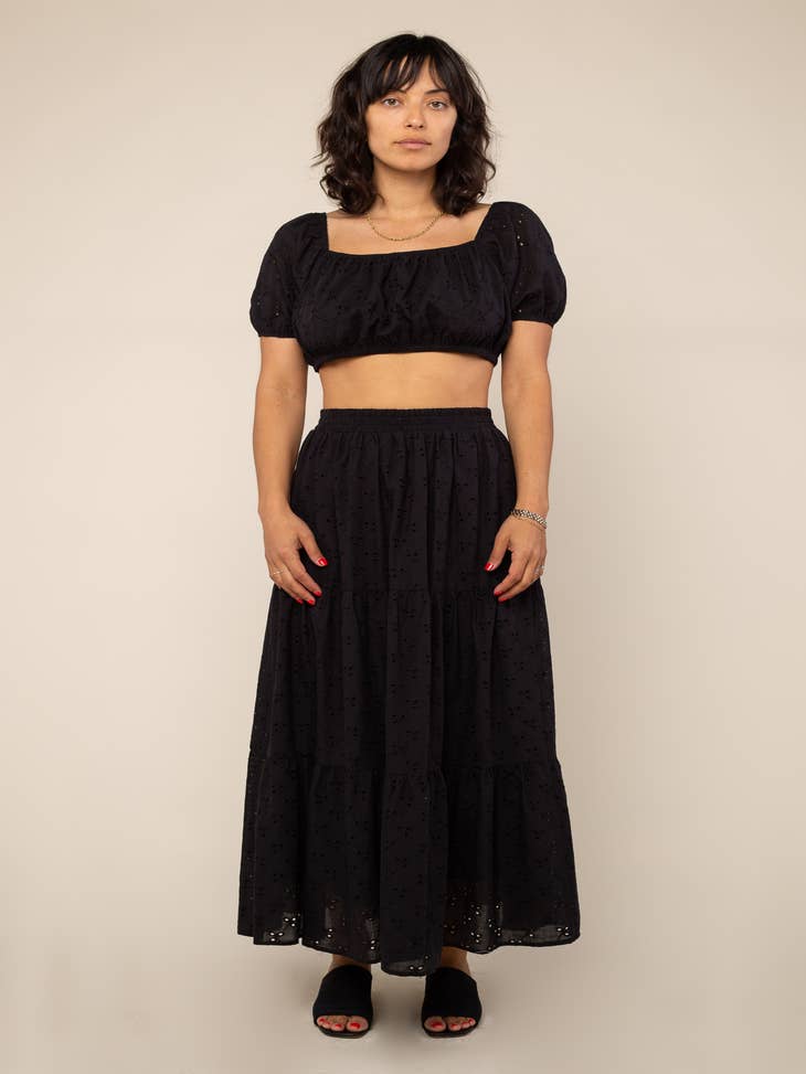 Wholesale Cotton Eyelet Skirt - Plus Size for your store - Faire