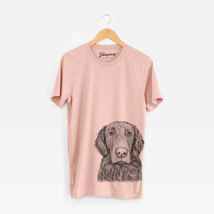 Inkopious - Wholesale Screen Printed T-Shirt - Women's - Pippin the Flat Coated Retriever - Bella Canvas Unisex Crewneck12