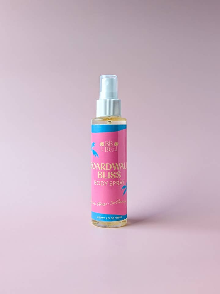 Boardwalk Bliss Body Spray for wholesale by Beachy Bubbles Bath Co
