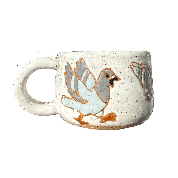 Mug en céramique fait main de 10 oz avec anse pour la vente par Superlost Coffee