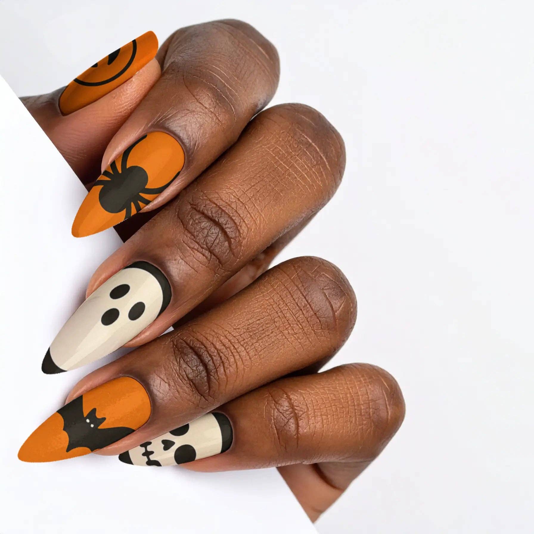 FYNE BODY - Wholesale Press-on/fake nails - Pumpkin Patch Glam Halloween Press-On Nails50