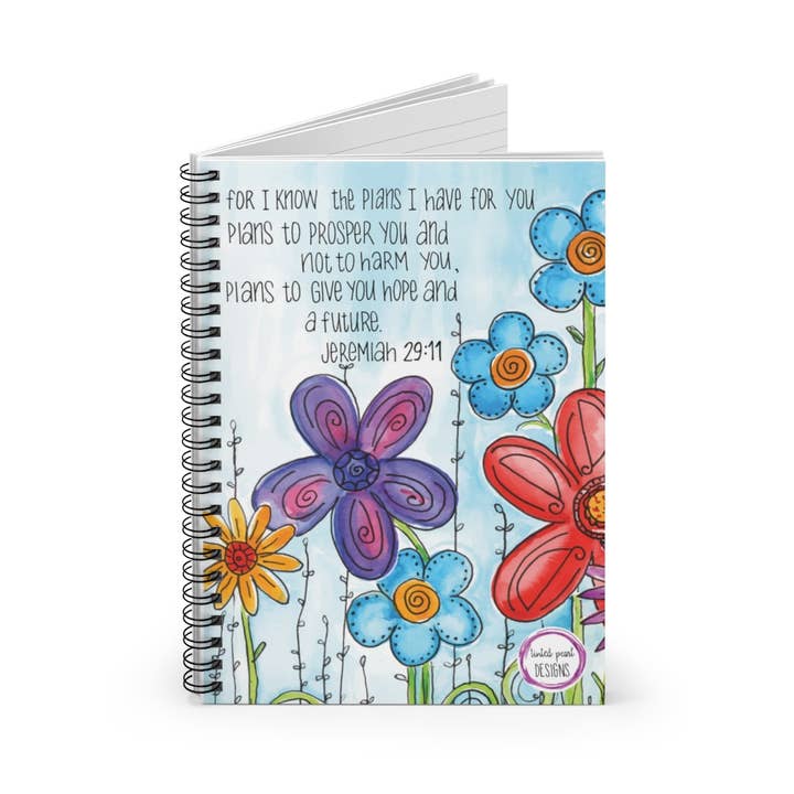Spiral Notebook - Plans For You for wholesale by tinted pearl DESIGNS