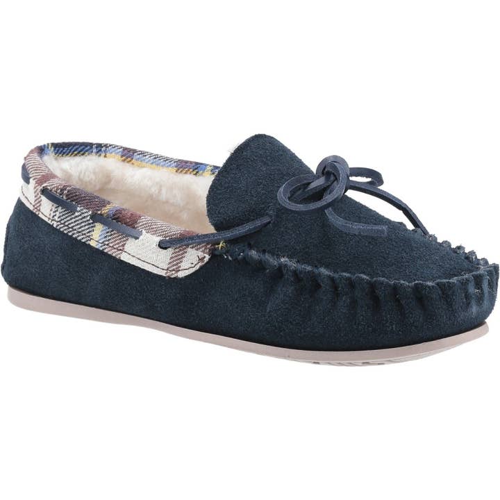Cotswold Women Classic Slippers - Kilkenny Moccasin in 2 Colours, 3-8 for wholesale by Brooklyn Big & Tall