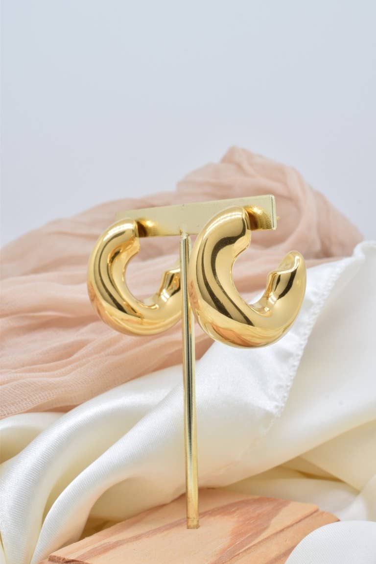 Kapyco - Wholesale Hoop Earrings - Stainless steel earrings - BO1003923