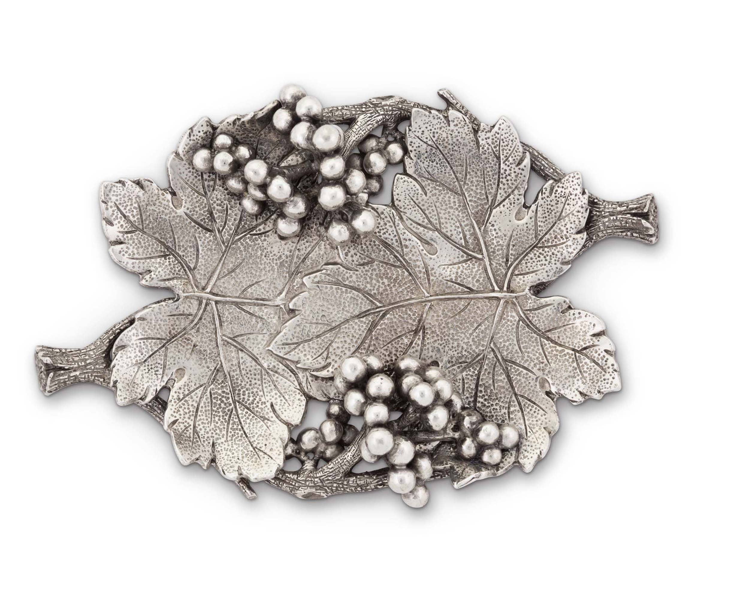 Vagabond House - Wholesale Decorative Tray - Vineyard Pewter Tray1