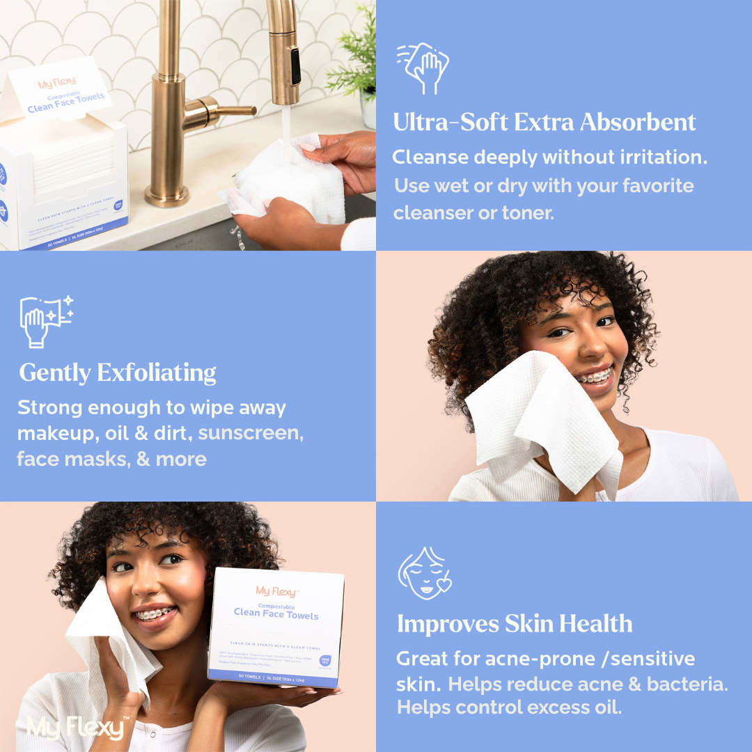 My Flexy – wholesale Ansikts- och kroppsservetter – Komposterbara rena ansiktshanddukar5