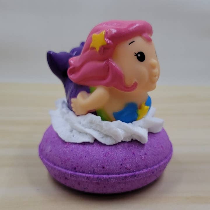 Bomba de banho de brinquedo Mermaid Water Squirt Donut por atacado de Fizz Bizz