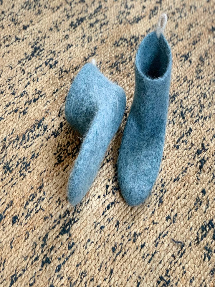Wholesale Kosy Home Wool Home Slipper Socks - Blue Ocean for your store -  Faire