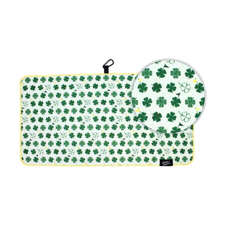 Microfiber Golf Towel - Amen Clover for wholesale by MULLIGAN HOOLIGAN®