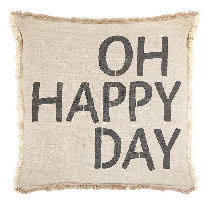 Face To Face Euro Pillow - Oh Happy Day for wholesale by Santa Barbara Design Studio by Creative Brands