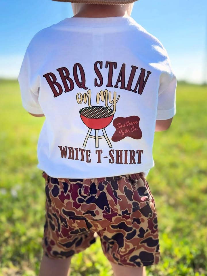 Southern Hyde Co. - Wholesale Screen Printed T-Shirt - Kids - BBQ Stain