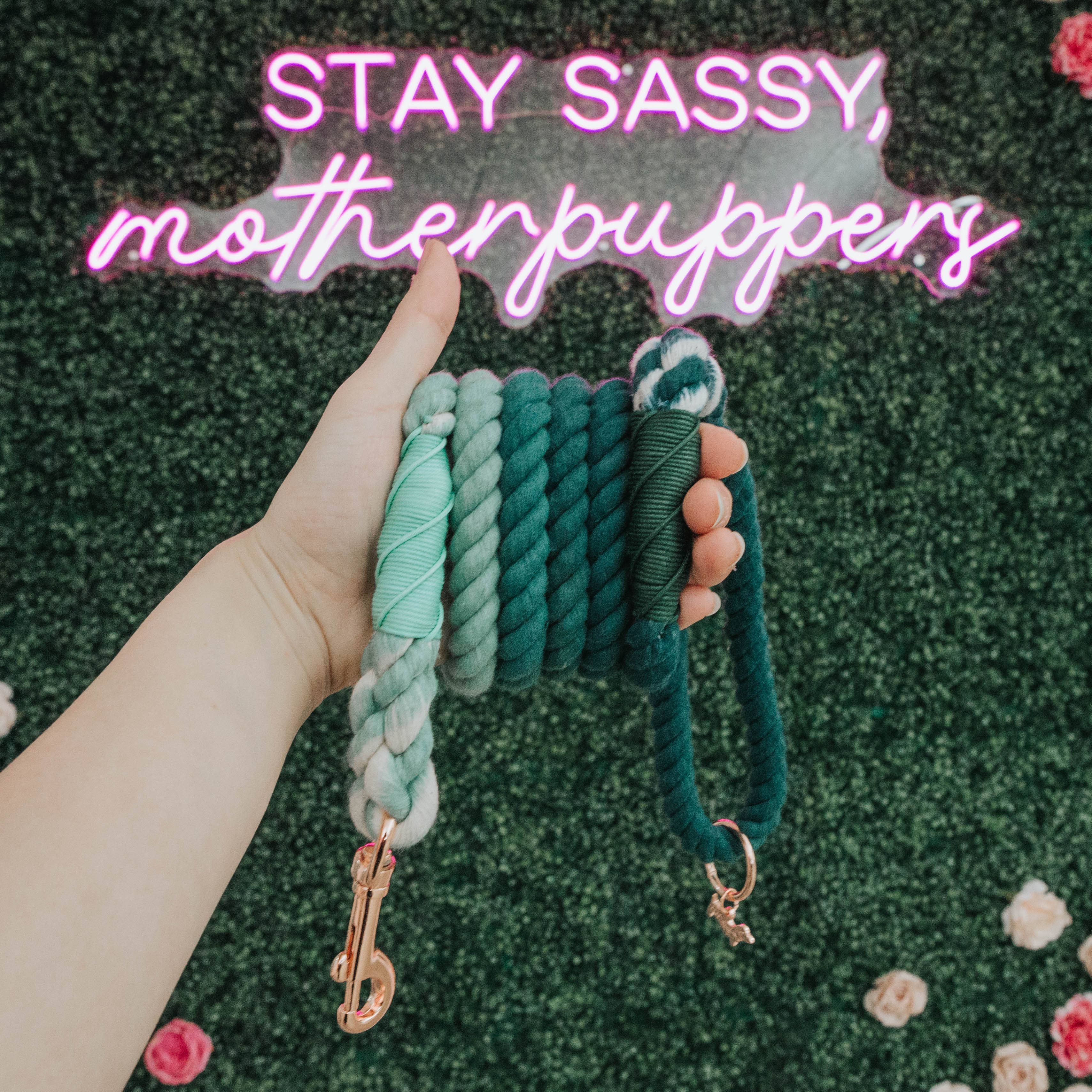 SASSY WOOF - Wholesale Pet Leash - Dog - Dog Rope Leash - Hunter3