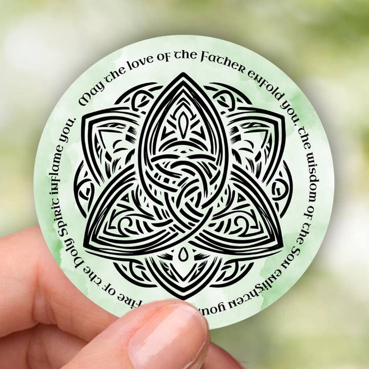Firefly Wishes - Wholesale Sticker - Celtic Knot Waterproof Vinyl Sticker – Irish Faith & Trinity0