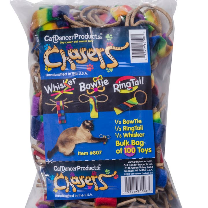 Cat Dancer Products, Inc. - Wholesale Pet Toy - Cat - Cat Dancer Mixed Bag Chasers Cat Toy Bulk Pkg of 100
