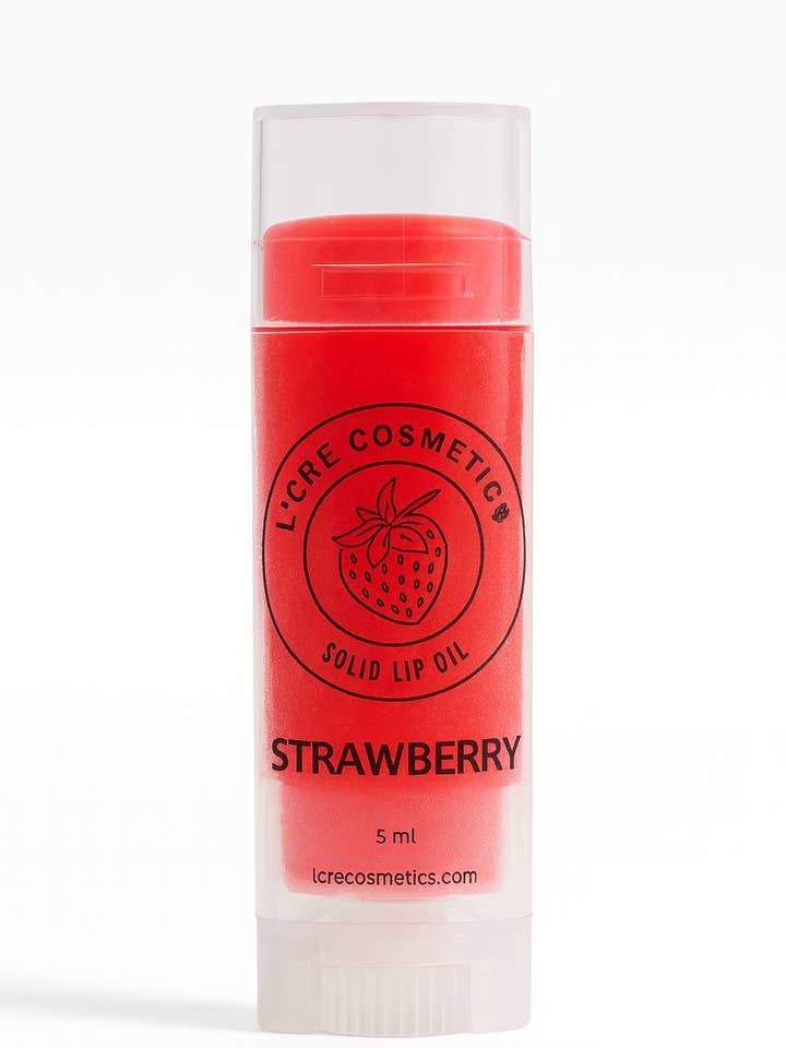 Olio Solido per Labbra alla Fragola per la vendita all'ingrosso da parte di L’Cre Cosmetics