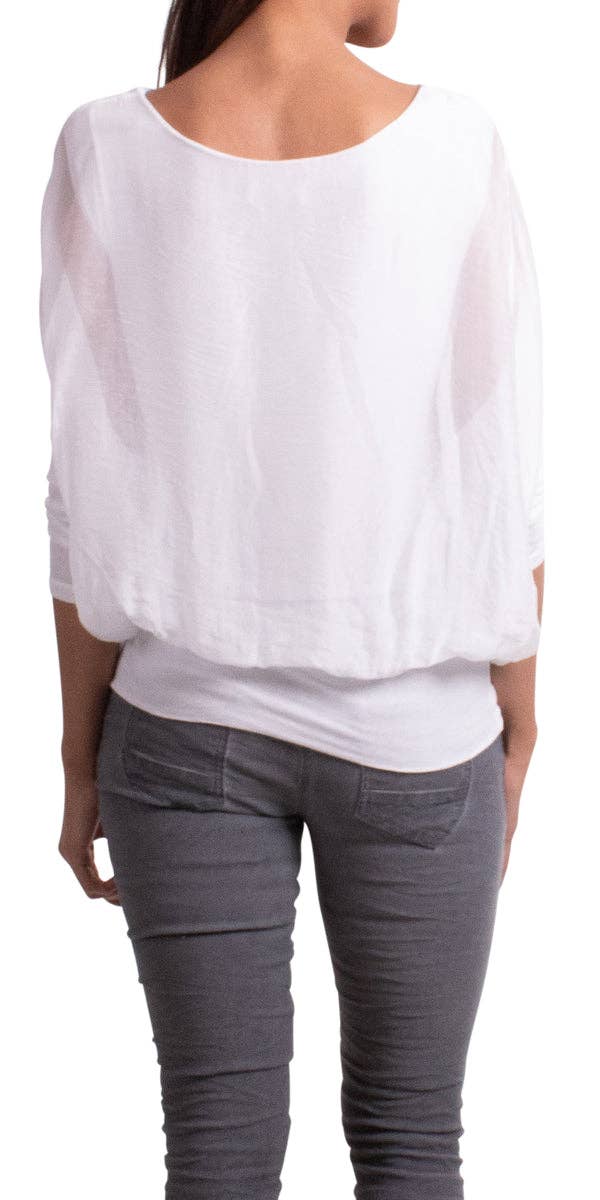 Gigi Moda - Wholesale Blouse - Women's - Sheer Batwing Blouse39