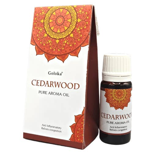 Goloka fragrance oil Indian Cedarwood 10ml for wholesale by Green Tree