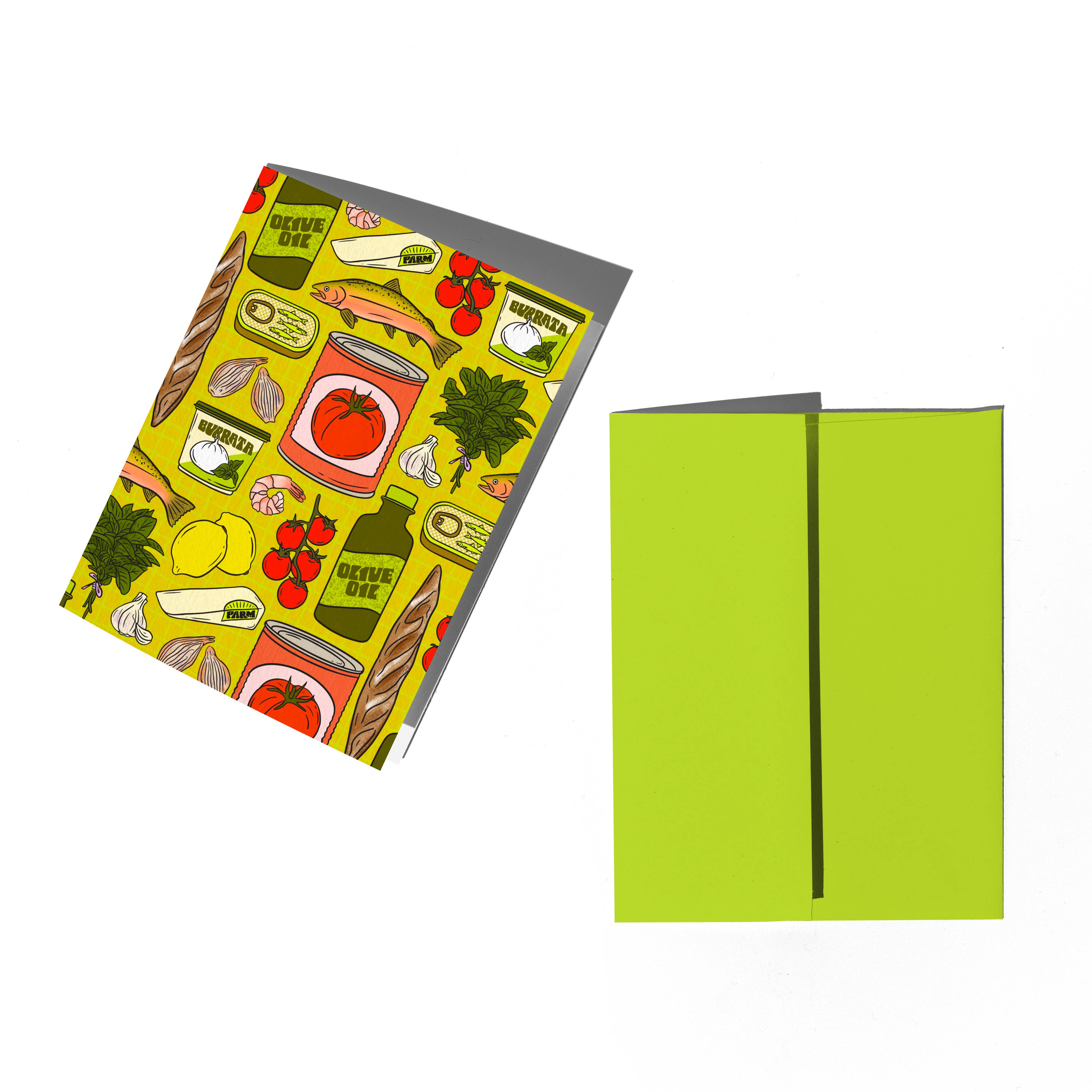 Boss Dotty Paper Co. - Wholesale Everyday Greeting Card - Sunday Dinner Patterned Greeting Card1