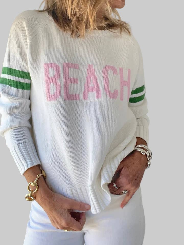 Beach Chunky Campus Sweater for wholesale by Pink Pineapple